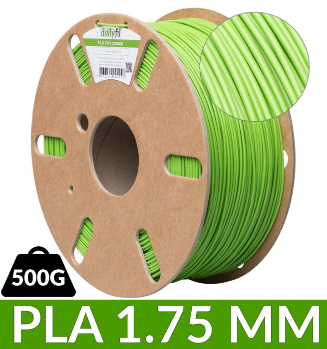 Filament Vert pomme dailyfil PLA - 500g 1.75 mm