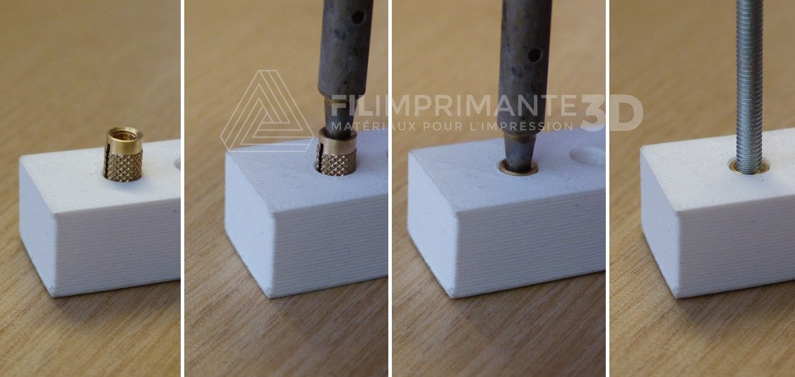Acheter Type d'écrous en cuivre à insert fileté en laiton pour matériel  d'imprimante 3D