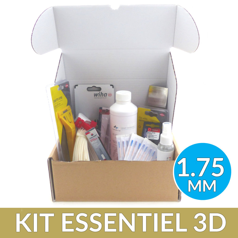 kit d'accessoires essentiels pour l'impression 3D -1.75 mm — Filimprimante3D