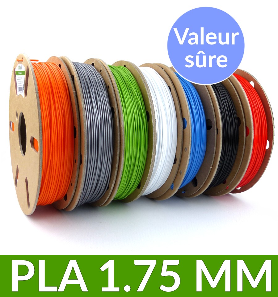 Pack 7 bobines PLA 1.75 mm dailyfil 500g - Best Seller — Filimprimante3D