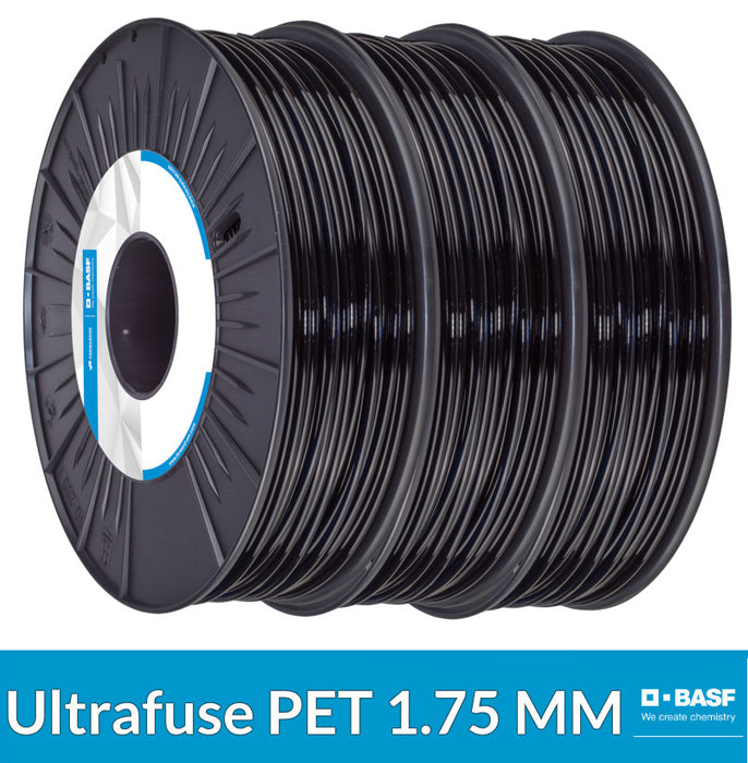 Pack filament BASF 3 bobines PET Ultrafuse noir 1.75 mm - 750g