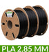 Pack PLA noir 2.85 mm 1kg dailyfil x 3 bobines