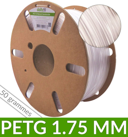 PET-G Naturel Translucide dailyfil 1.75 mm - 50g