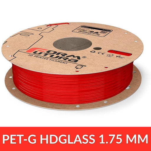 PET - HDGlass - FormFutura 1.75 mm Rouge Translucide