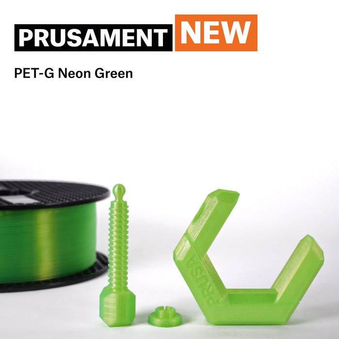 PETG  Prusament Neon Green Transparent 1.75 mm - 1kg