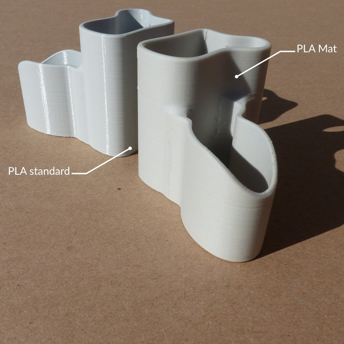PLA 1.75 mm rendu Mat 500g - blanc calcaire — Filimprimante3D
