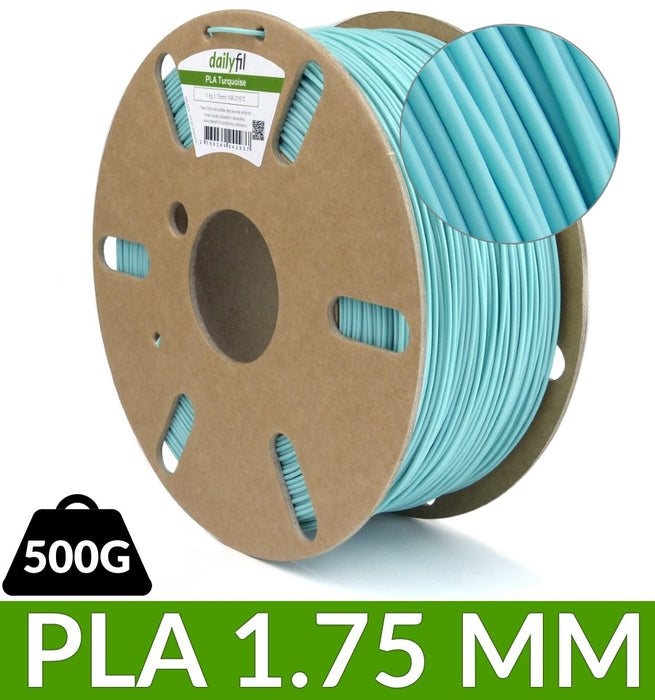 PLA 1.75 mm turquoise pastel dailyfil 0.5kg