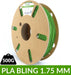 PLA 1.75 mm vert clair pailletté BLING - 500g dailyfil