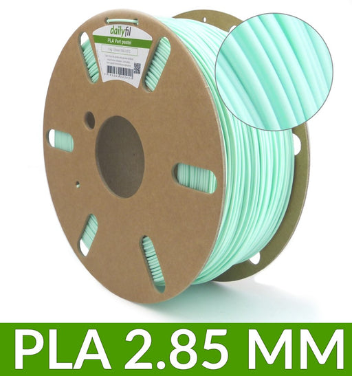 PLA 2.85 mm vert pastel 1kg dailyfil