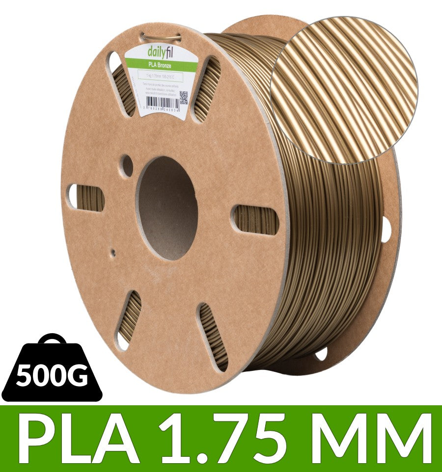PLA couleur Bronze 500g dailyfil - 1.75 mm — Filimprimante3D