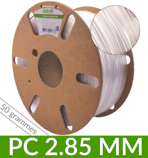 Polycarbonate 2,85 mm naturel dailyfil - couronne de 50g