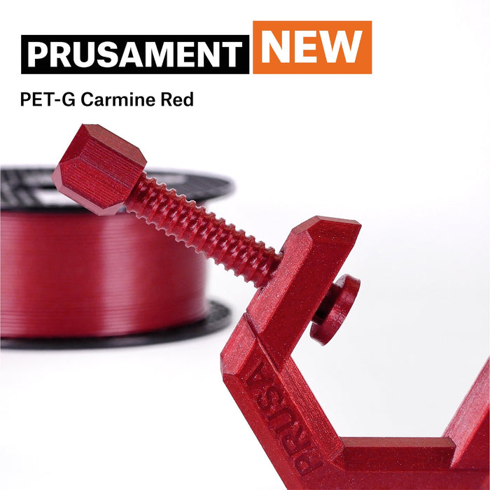 Prusament PETG 1.75 mm Carmin Rouge Translucide Pailletté 1kg