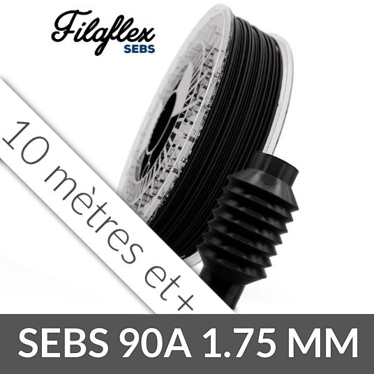 Recreus SEBS 90A  Filaflex 1.75 mm noir - au détail